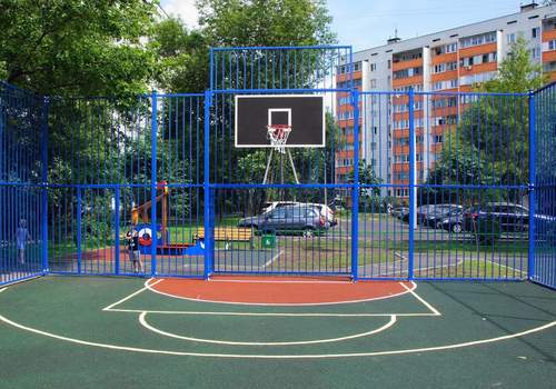 Забор Protect для баскетбольной площадки в Екатеринбурге